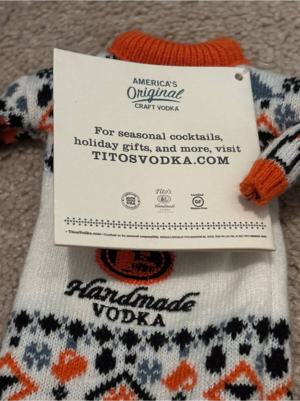 Tito’s Handmade Vodka Bottle Sweater Sweaters Lot Set New NWT